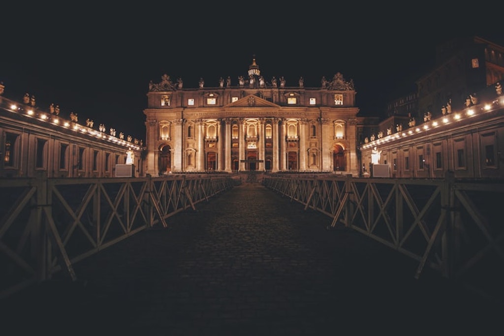 Vatican City in the night 