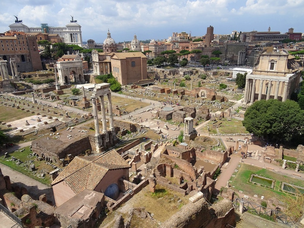 Aerial View of the Roman Forum 