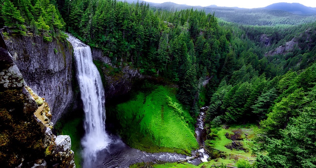 Aerial View of Waterfalls 