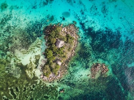 Seychells island top view