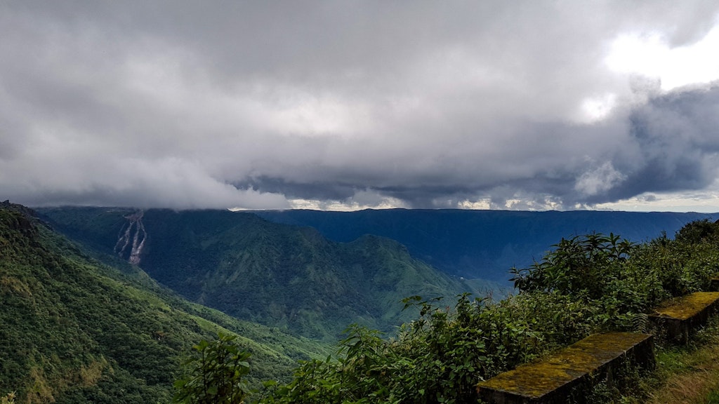 The rolling Khasi hills near Shillong