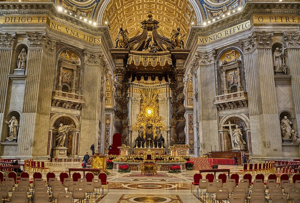 Interior of St Peters Basilica