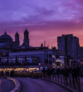 taksim square in the night