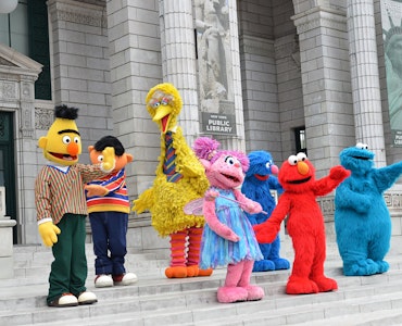 The Cartoon characters in Universal Studios Singapore