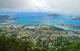 Top view of Seychells