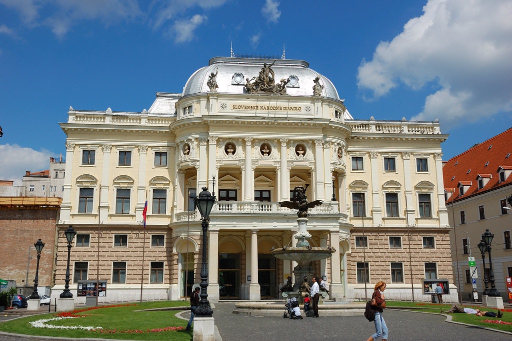 A beautiful view of the Slovak National Theatre 