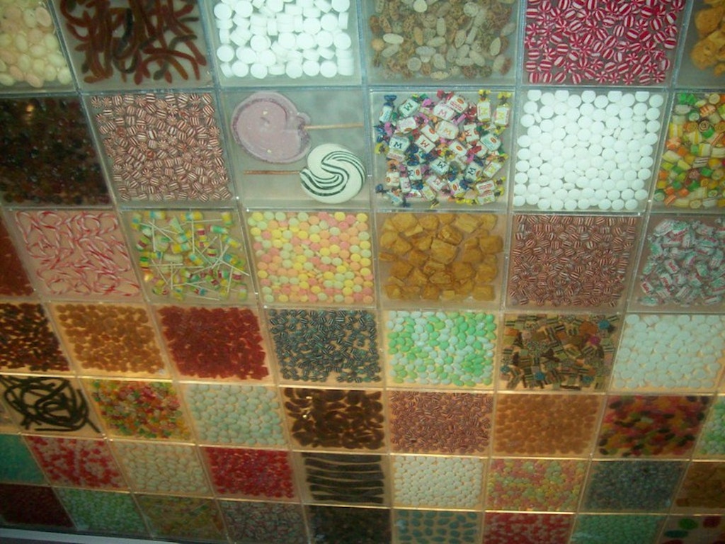 Wall of lollies