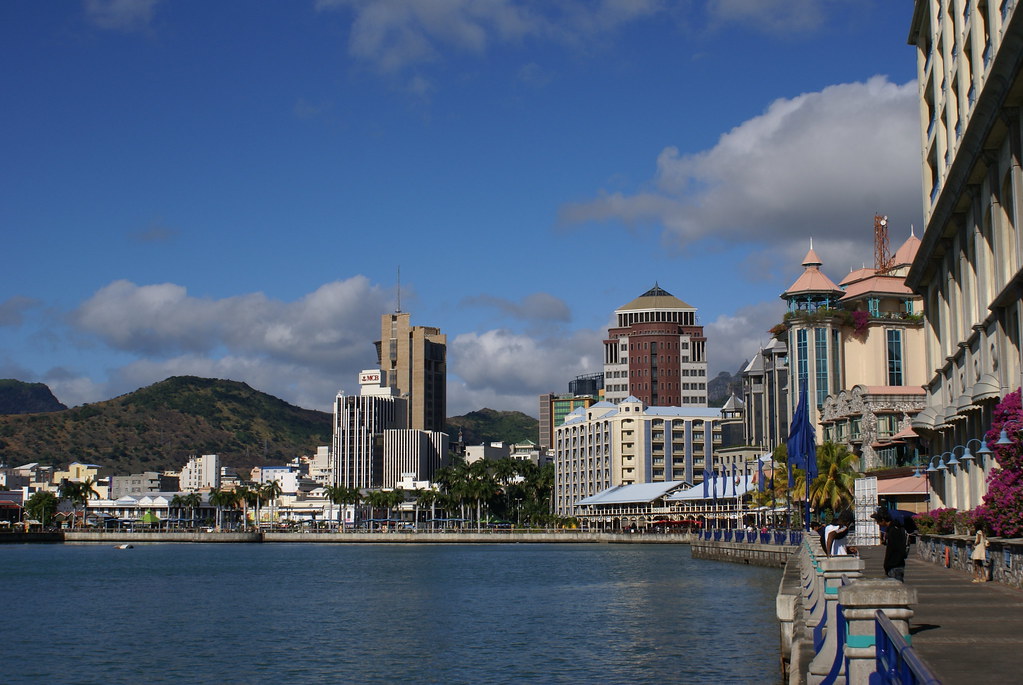 An amazing picture of Caudan waterfront in Port-Louis, one of the cities in Mauritius
