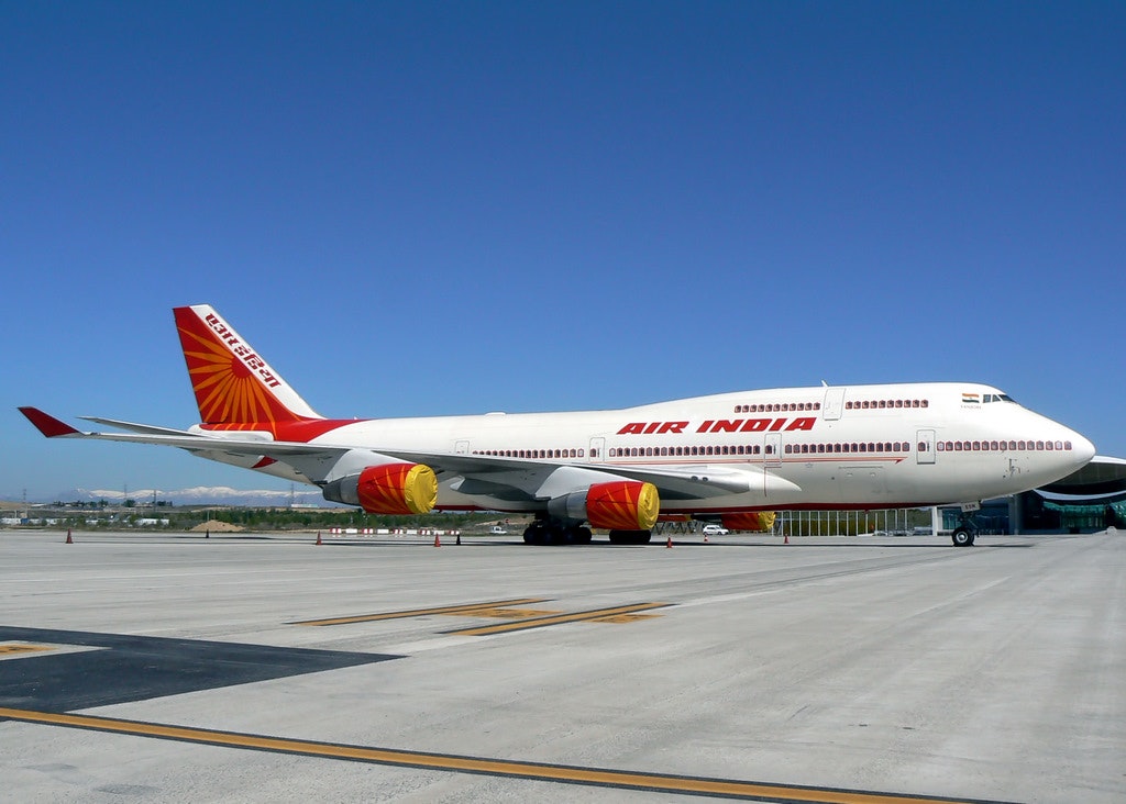 An Air India flight, one of the international flights, that has started its operation
