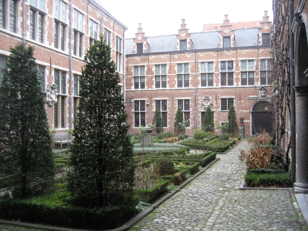 Garden of the Museum Plantin-Moretus, Antwerp.