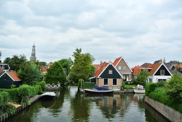 Panaromic view of City of Hindeloopen
