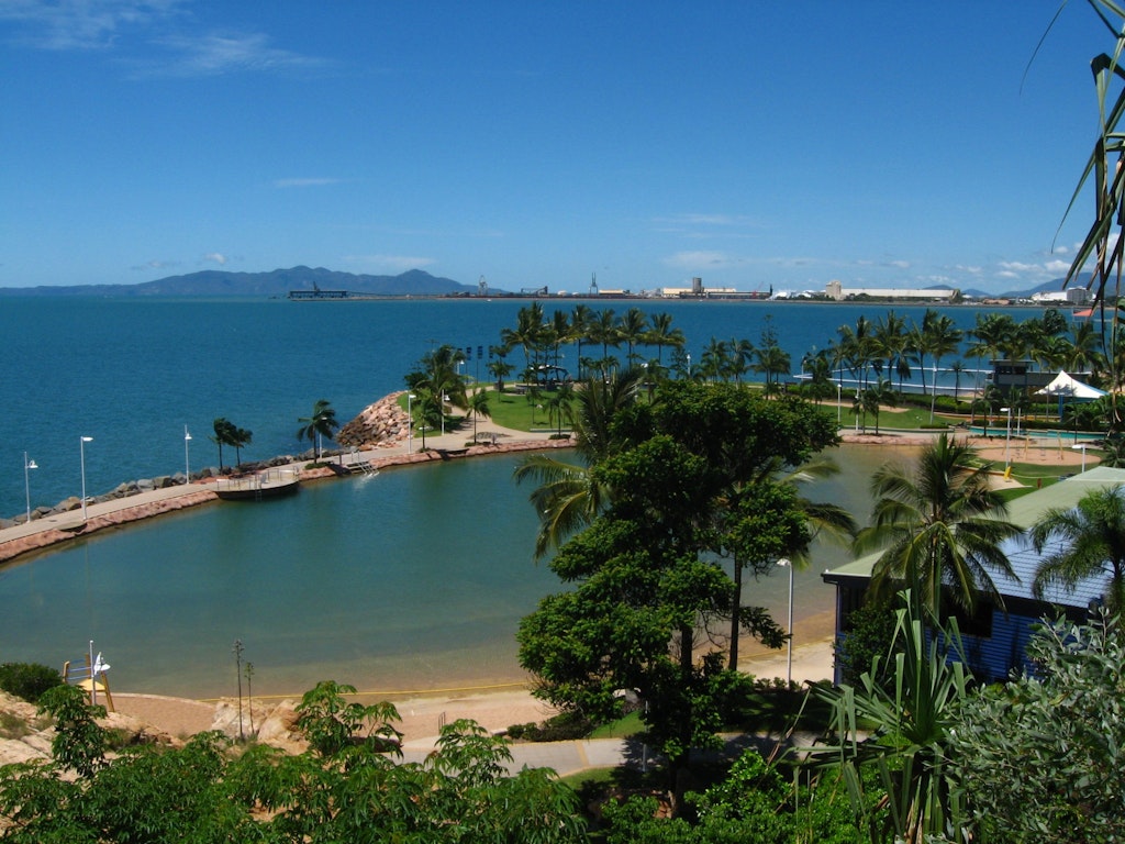 Rock pool in the Strand, one of most beautiful attraction of Townsville.
