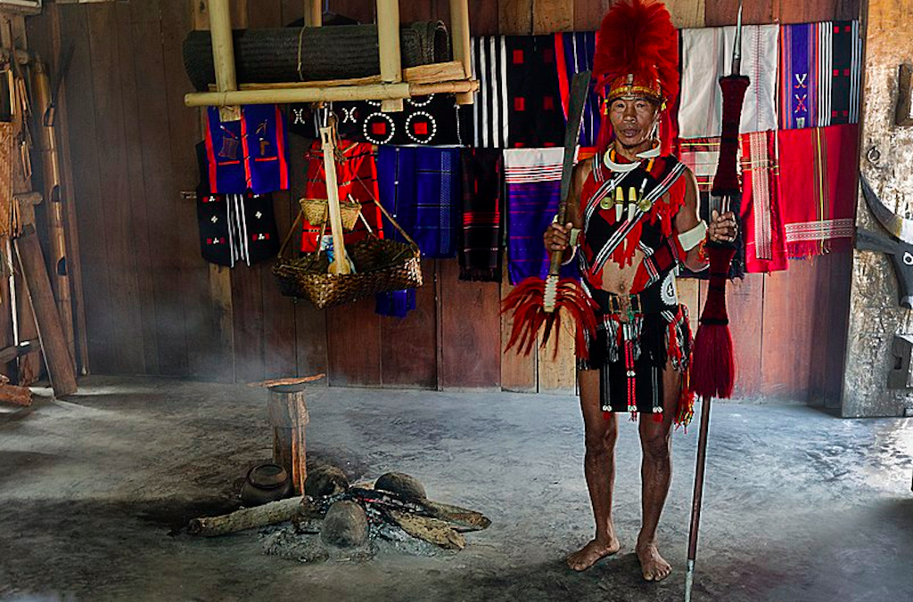 Tribes on the day of the Hornbill festival in Nagaland
