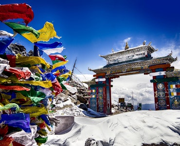 Tawang Gate in North East India during Winter