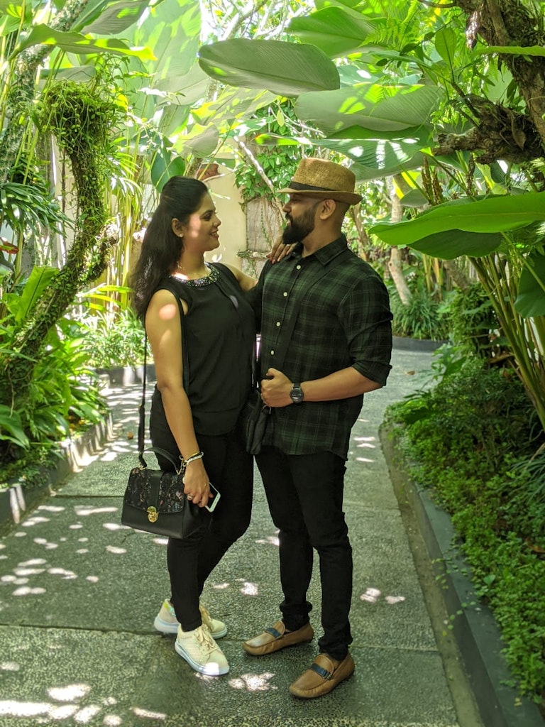 Amidst the greeneries during our Bali vacation
