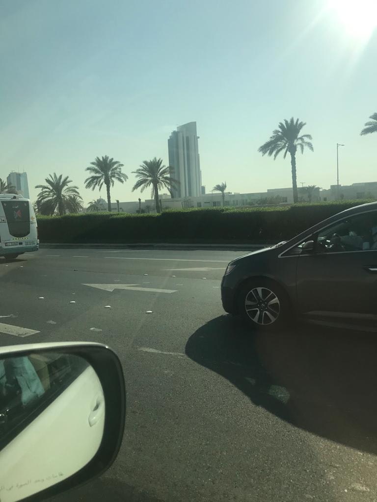 A picture of one of the roads in Dubai