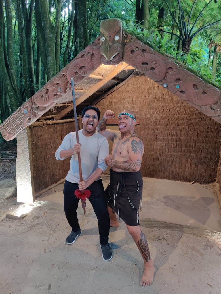 With the Maori people