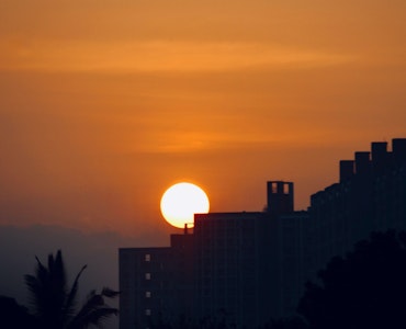 Sunset in Magarpatta City, Pune