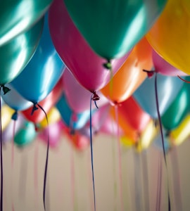 Balloons at a Jaipur resort for celebrations