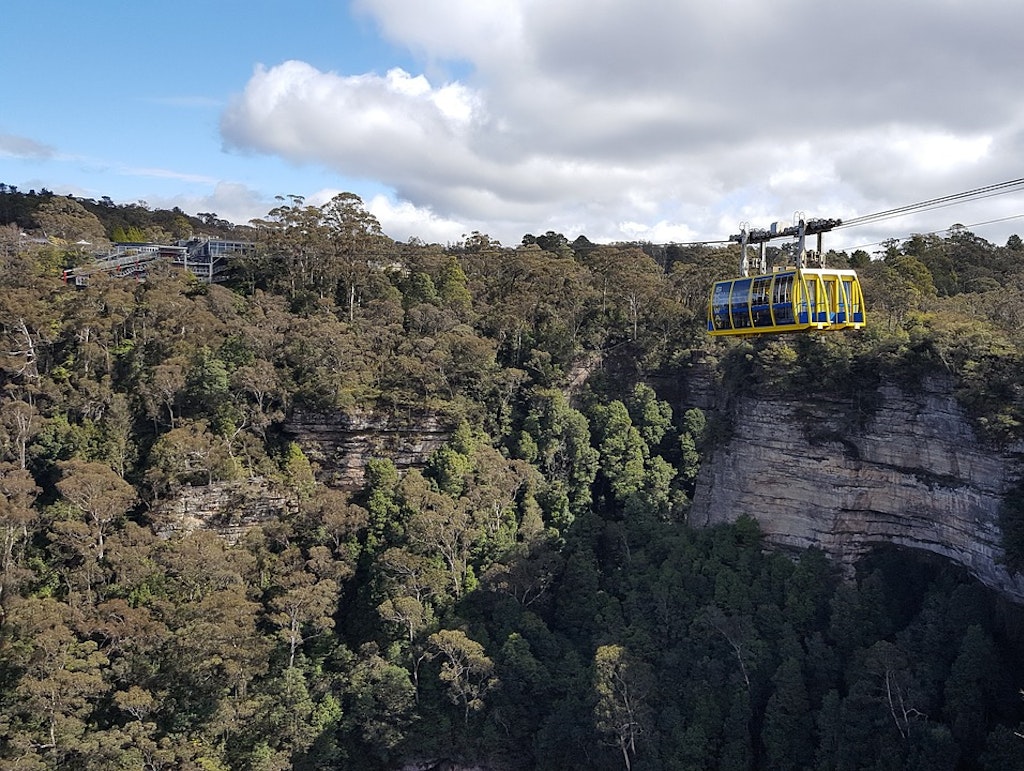 Cable Car ride in the Scenic World 