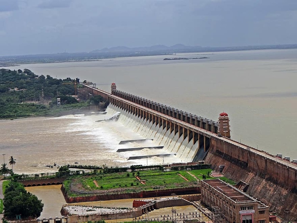 A view of Tungabhadra Dam in Karnataka