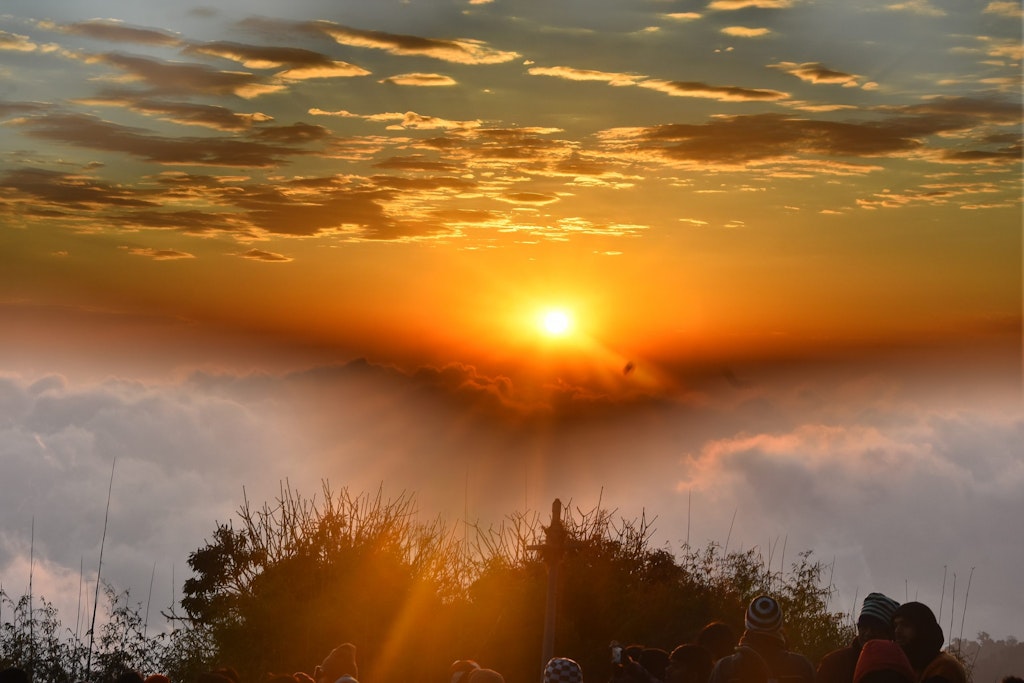 A beautiful sunrise in Darjeeling