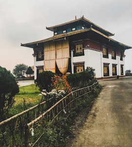 A view of the beautiful Tsuklakhang Monastery in Gangtok