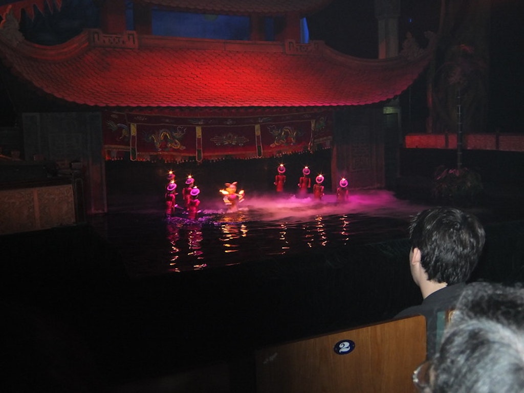 Water puppet show in the Hanoi old quarter
