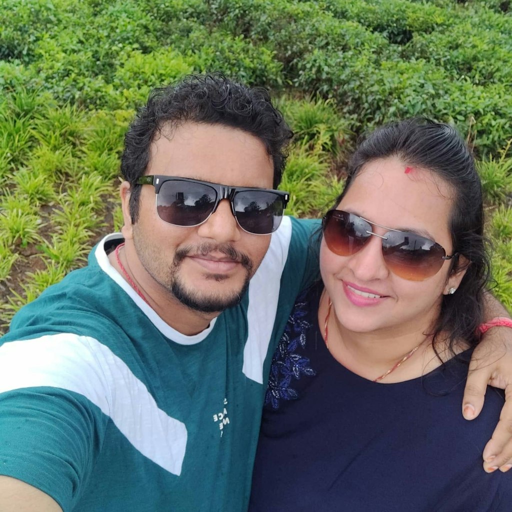 Selfie with my wife at Mauritius