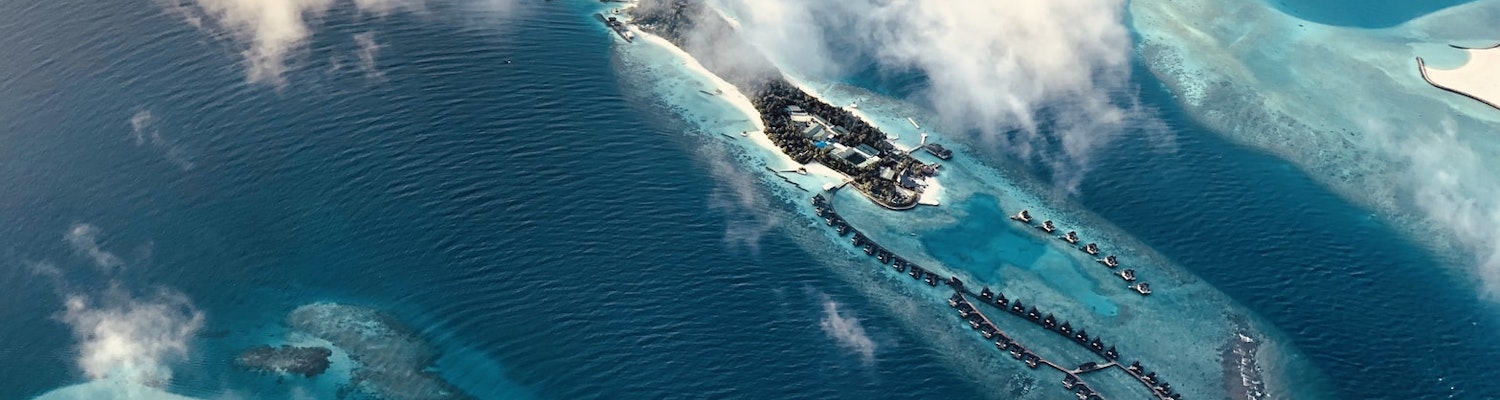 Aerial view of Agatti Island