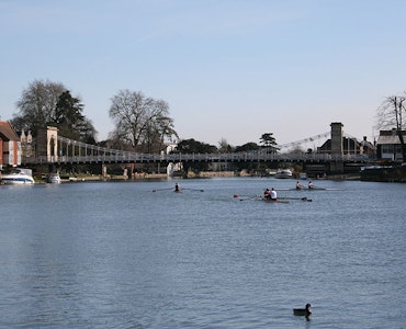 Marlow bridge across River Thames