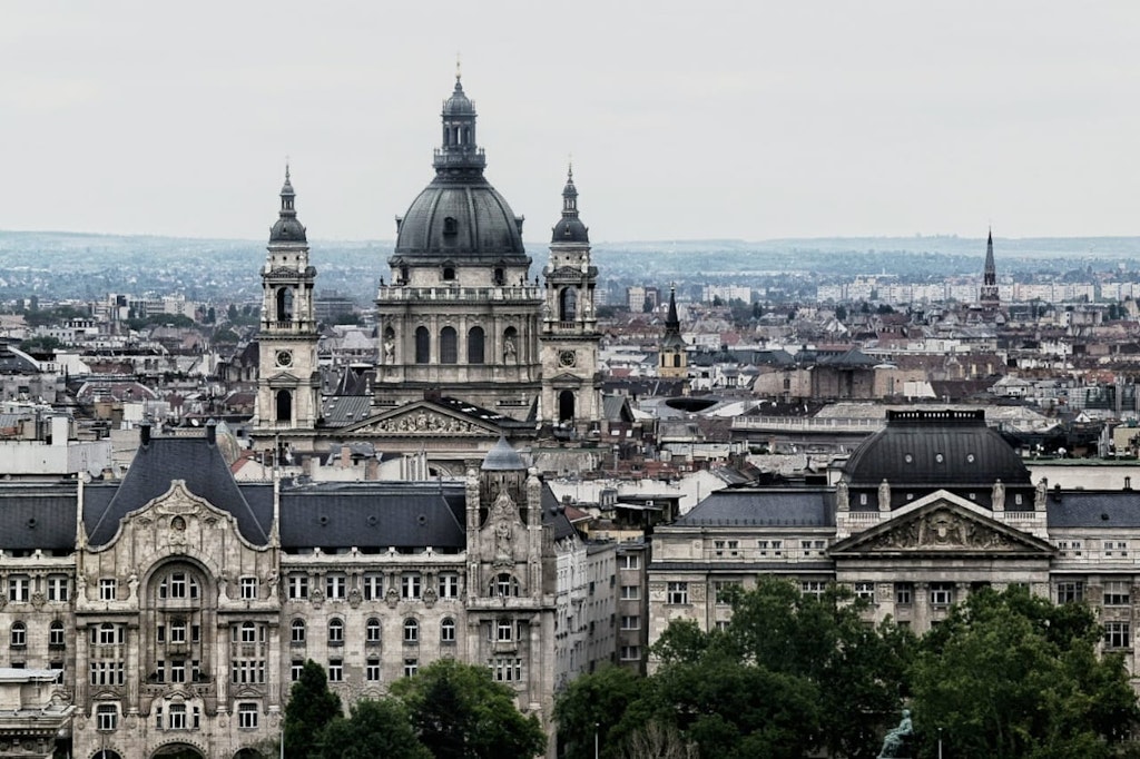 A view of St. Stephen's Basilica at Budapest