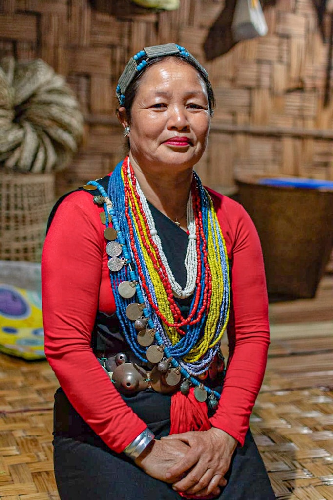 A Nyishi woman in Arunachal Pradesh