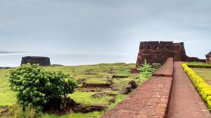 The Bekal beach and fort building