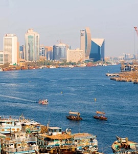 Aerial View of Dubai Wharfage
