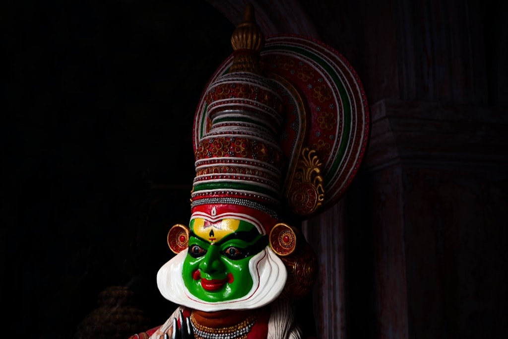 a kathakali dancer