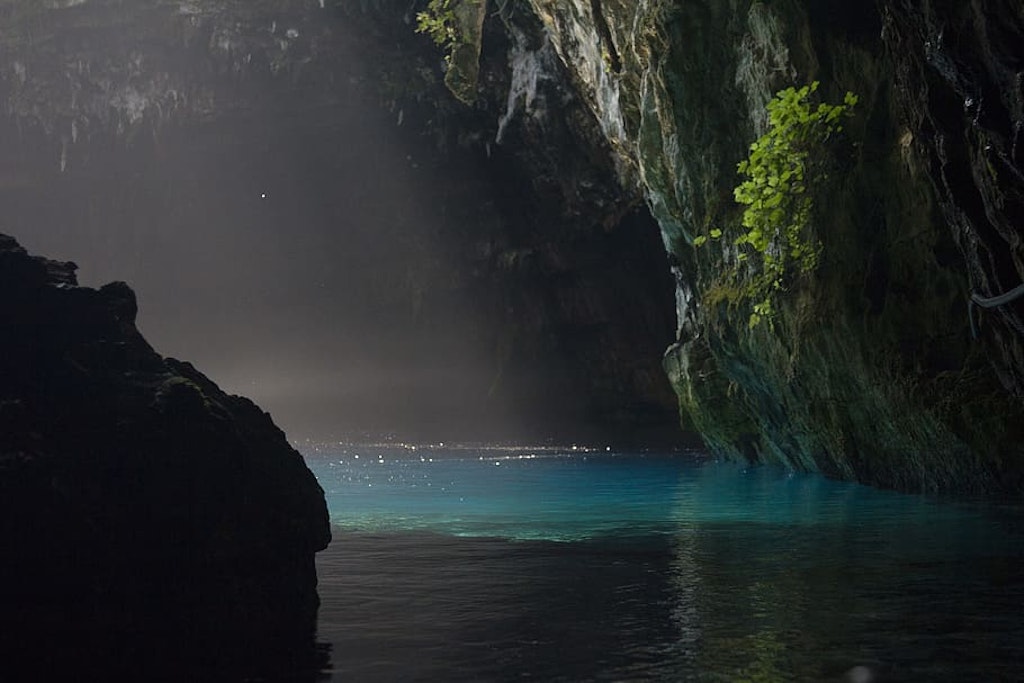 the cave lake of Melissani