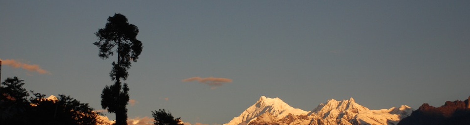 View of Sikkim Mountains