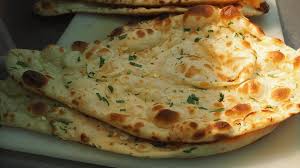 Naan served on a plate