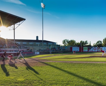 A baseball stadium in Trois-Rivières