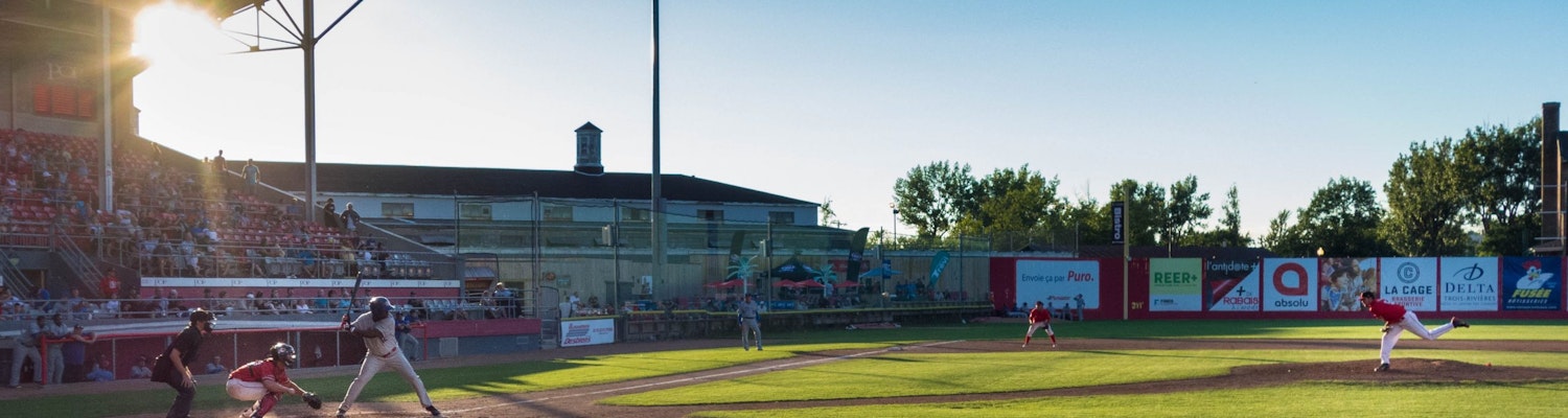 A baseball stadium in Trois-Rivières