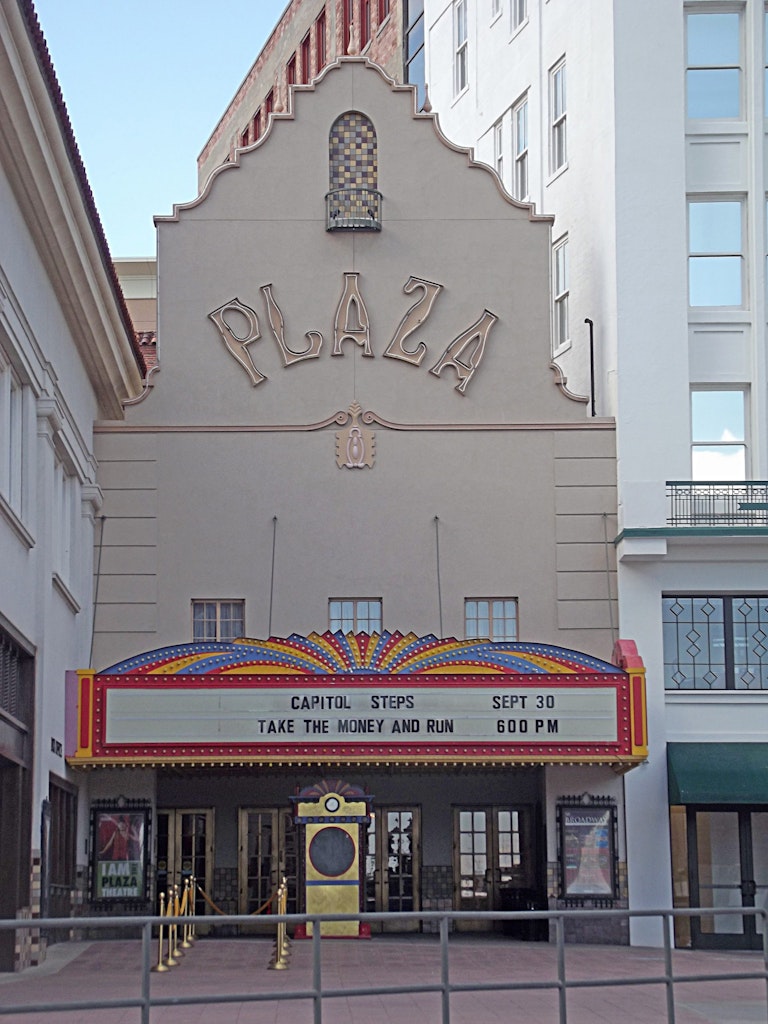 entrance of the Plaza theatre
