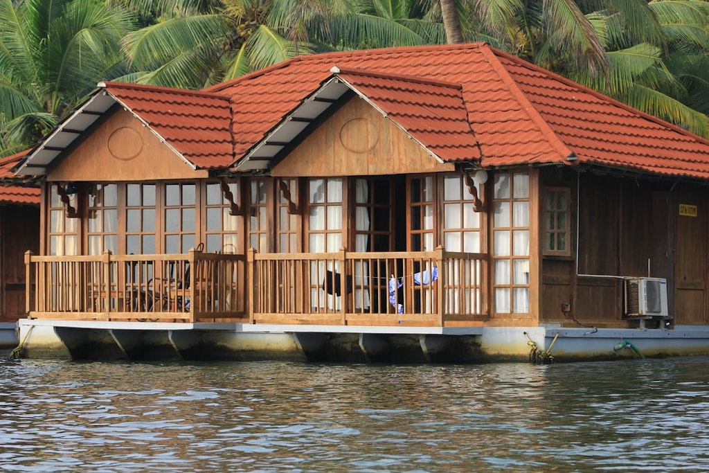 Resort at the Poovar backwaters