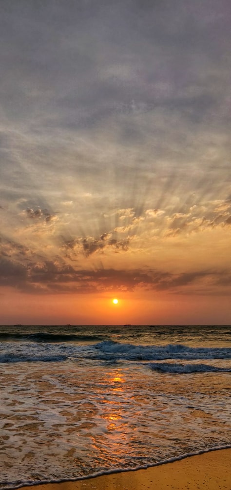 sunset in Goa coast