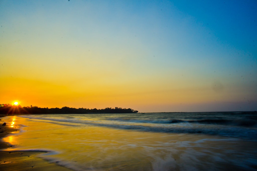 Sunset at the beautiful Mandwa Beach