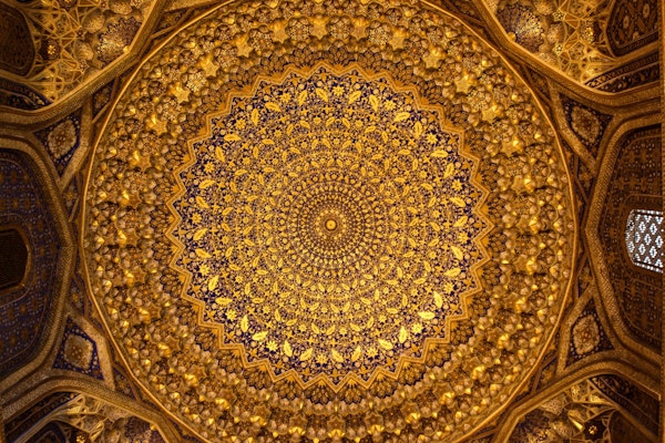 A ceiling in Samarkand