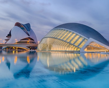 The city of Arts and Science built by Calatrava, valencia, spain