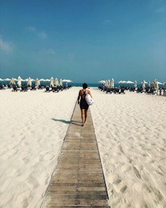 beach visit during our staycation to Dubai