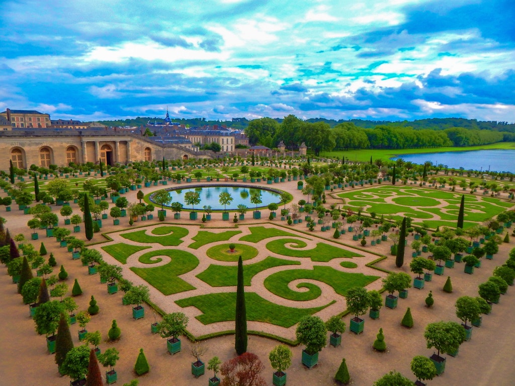 The palace of Versailles and gardens, Paris