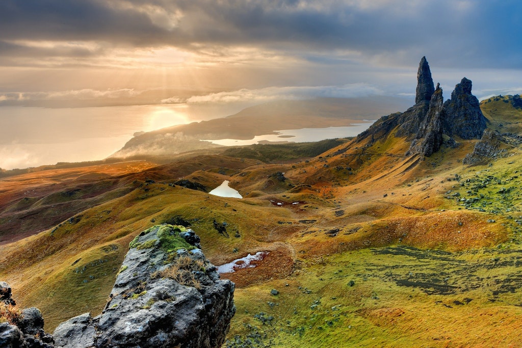 The beautiful landscape of Scotland.